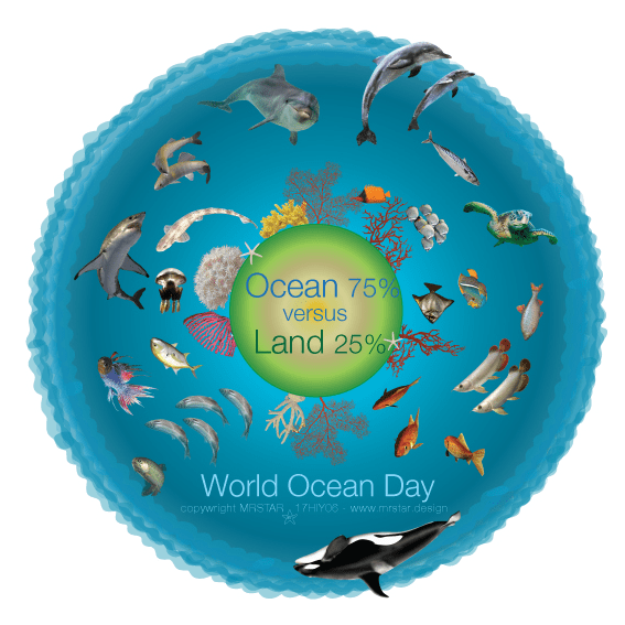ocean illustration water versus land