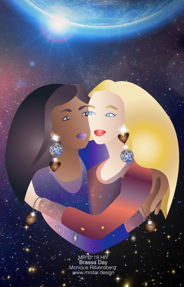 illustration by Monique Ravensberg for MRSTAR for Brassa day or otherwise hug day