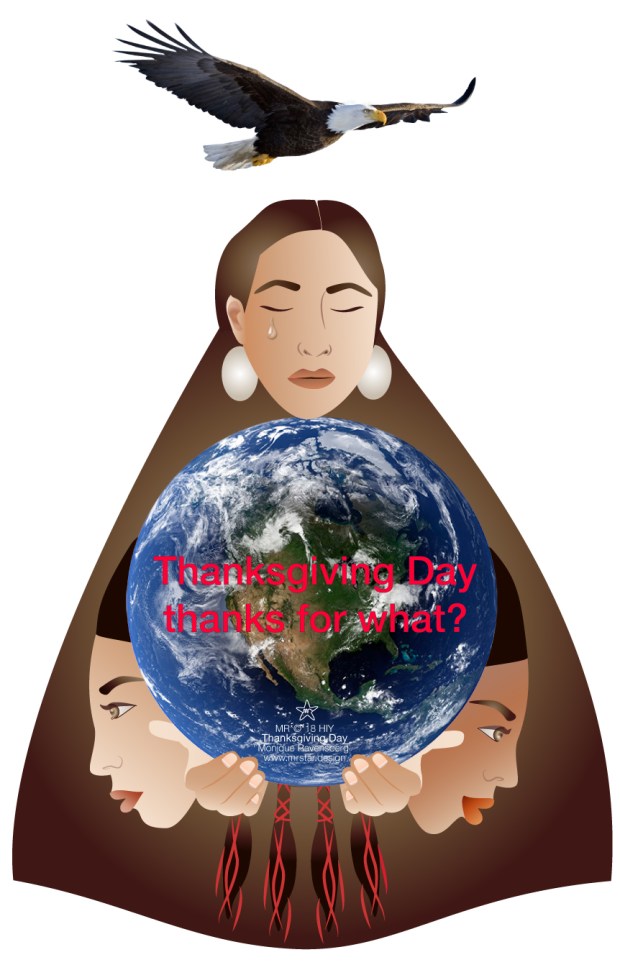 illustration by Monique Ravensberg of Thanksgiving Day for MRSTAR