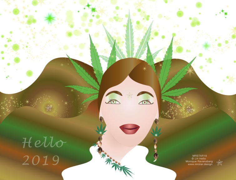 illustration by #LadyHemp for MRSTAR #newyear