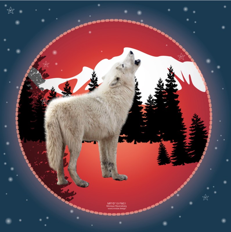 Super full MOON January 2019 illustration by #MRSTAR.